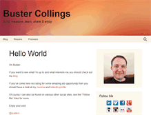 Tablet Screenshot of bustercollings.com